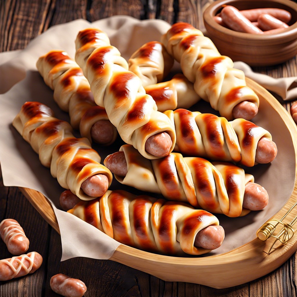 mummy mini sausages wrapped in dough