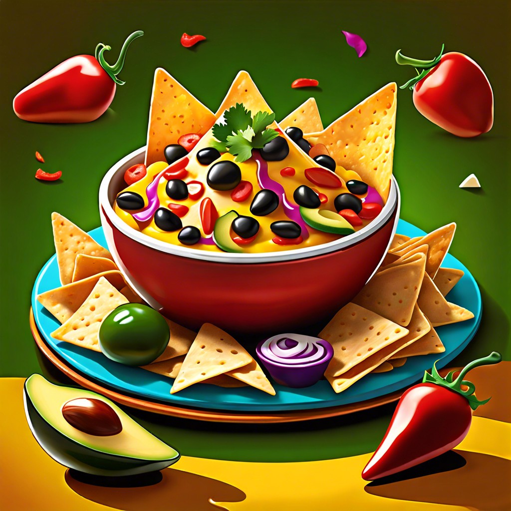 nachos with unique toppings