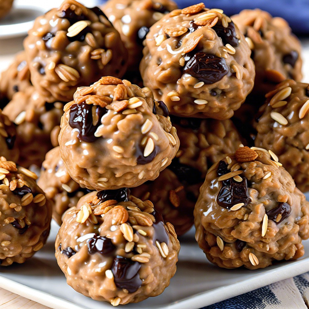 no bake oatmeal raisin cookie balls