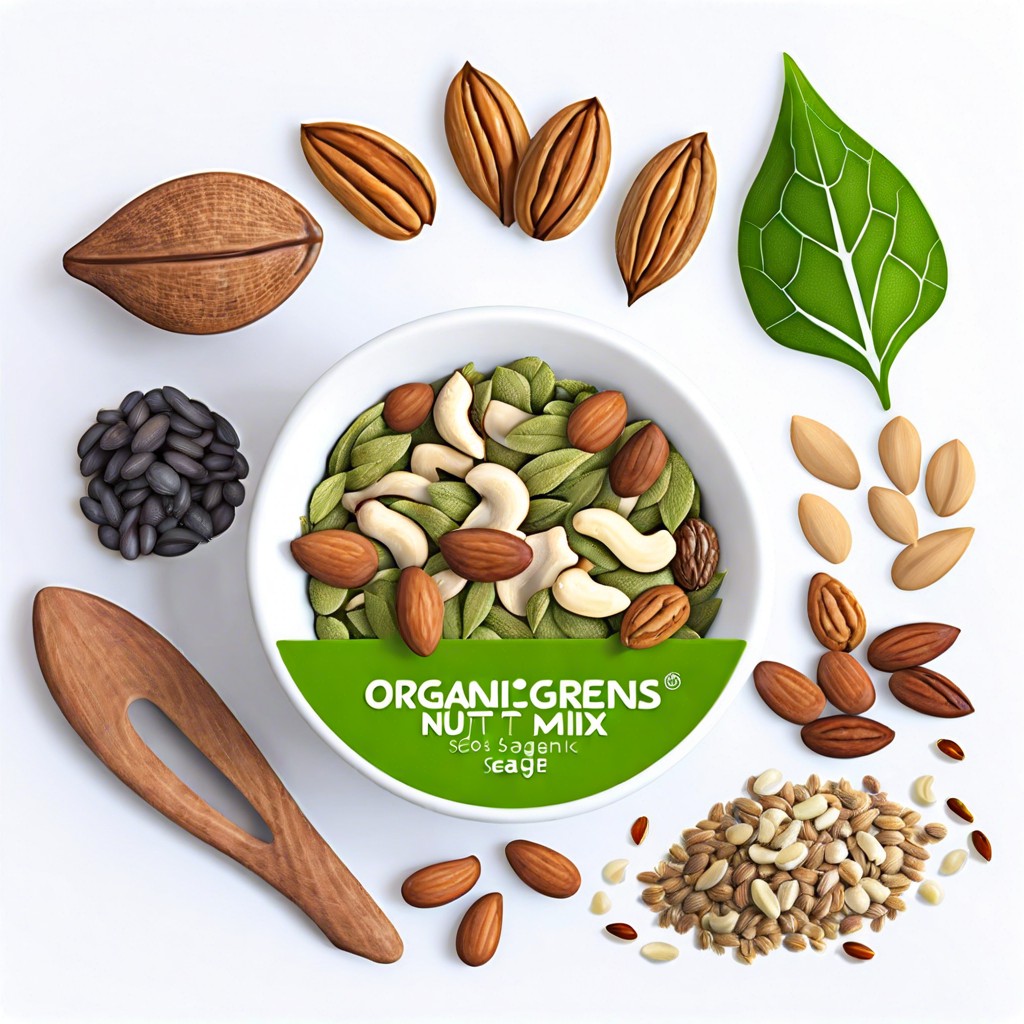 nut and seed mix with isagenix organic greens