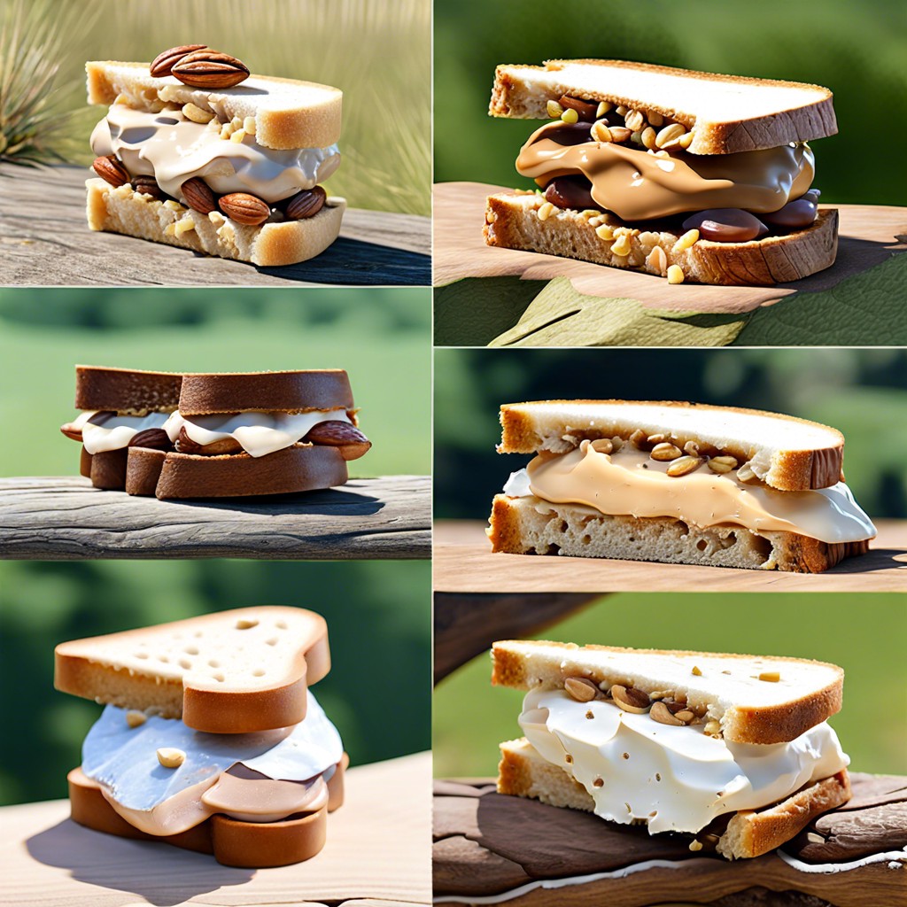 nut butter sandwiches