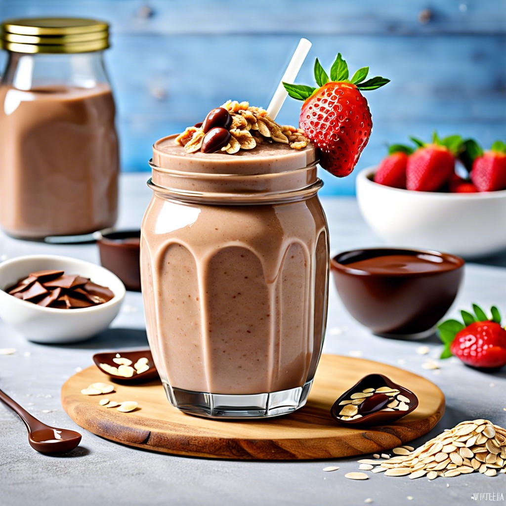 nutella and oatmeal smoothie