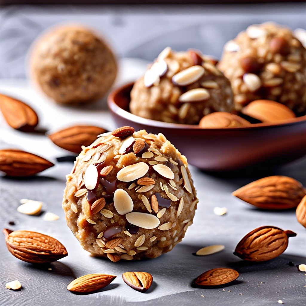 oat and almond energy balls