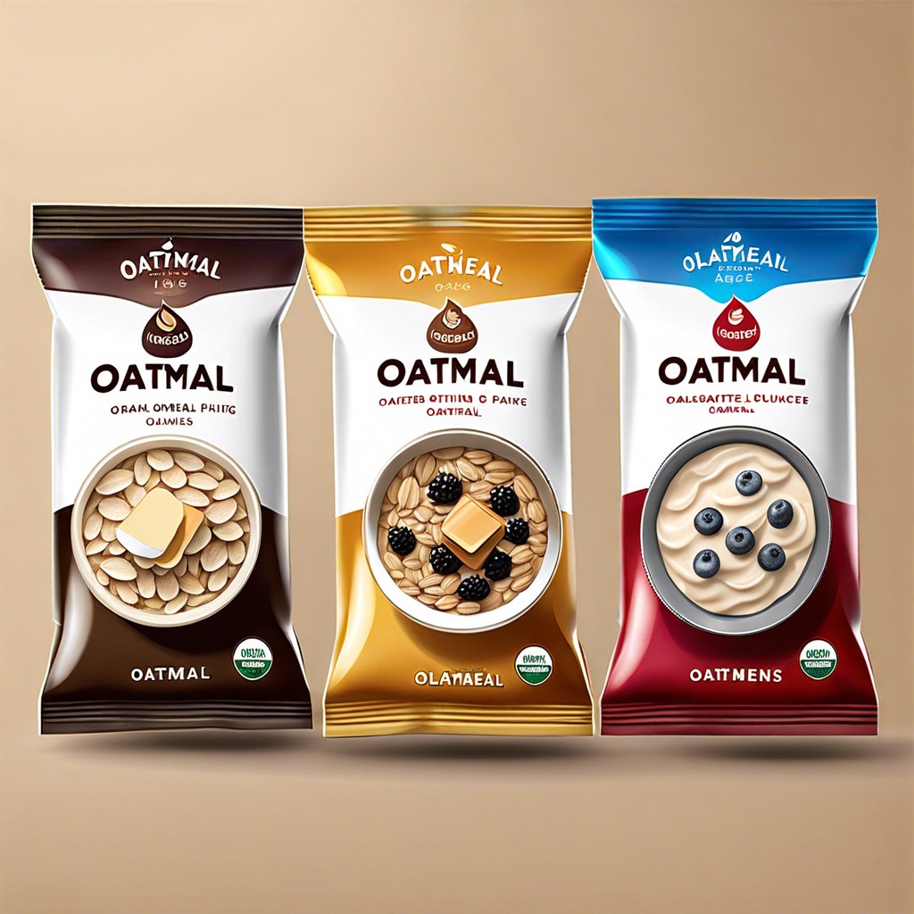 oatmeal packets section