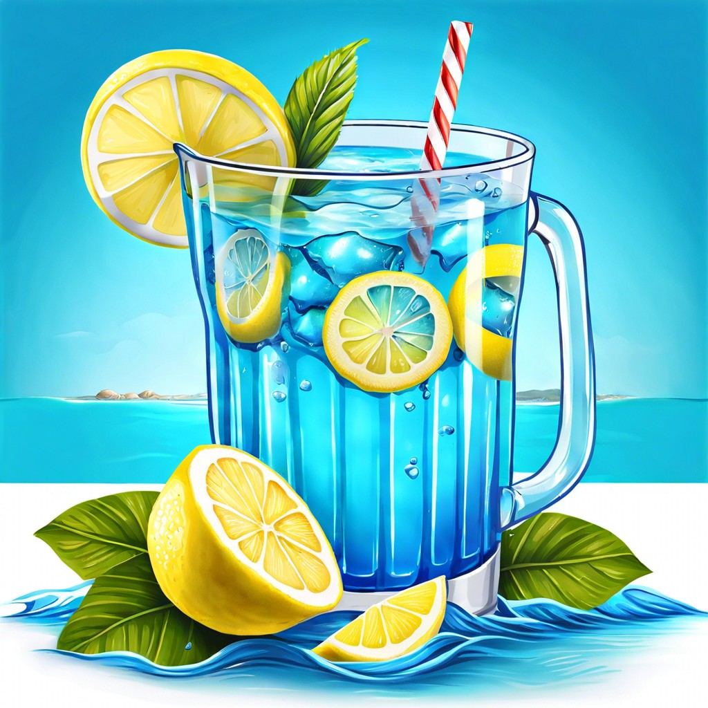 ocean water blue lemonade