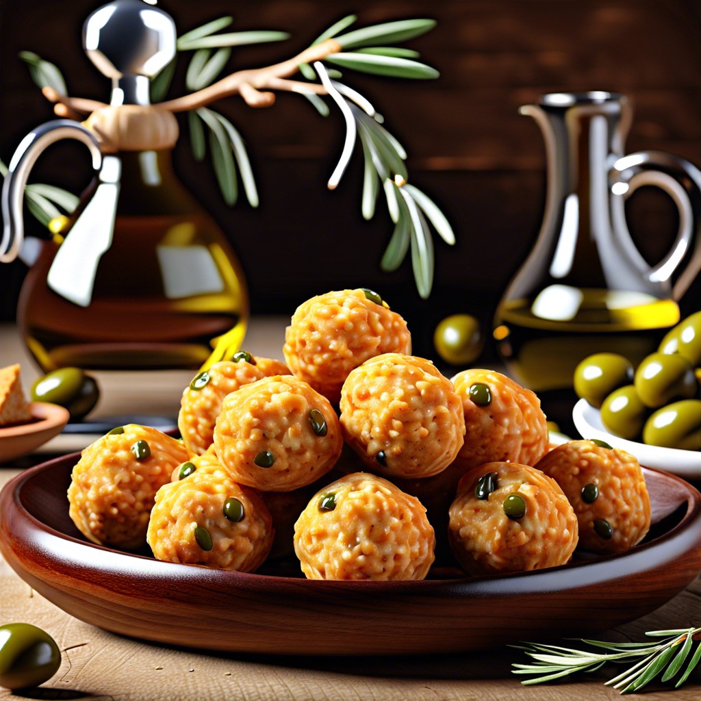 olive and cheese balls
