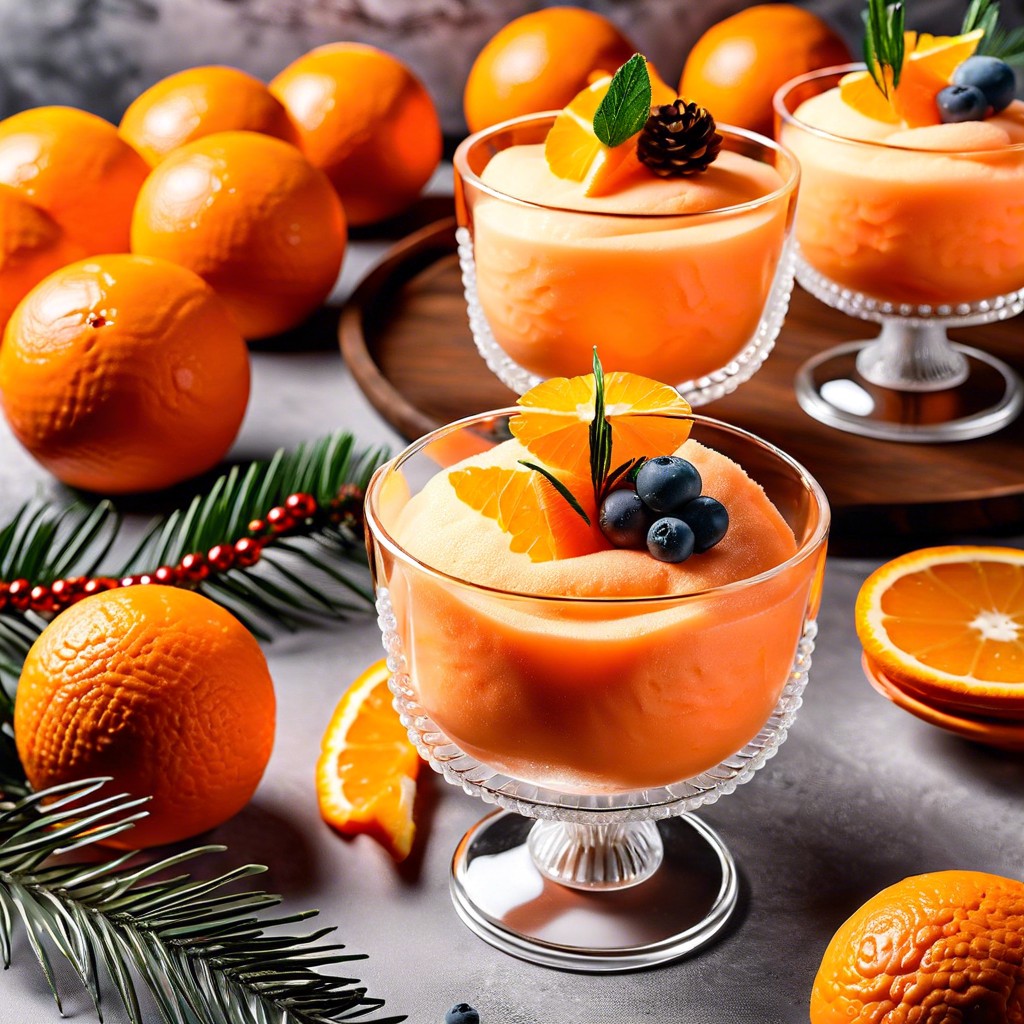 orange sherbet cups