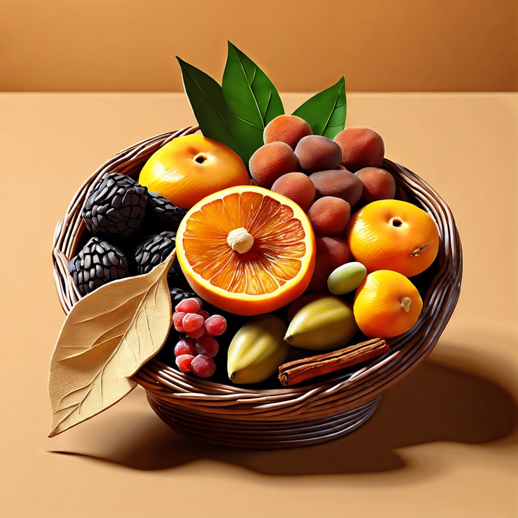 organic dried fruit basket