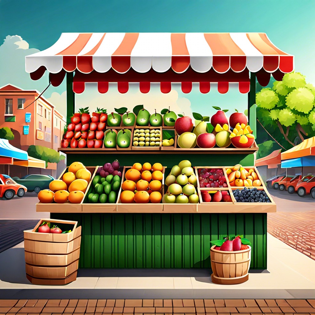 organic fruit stand