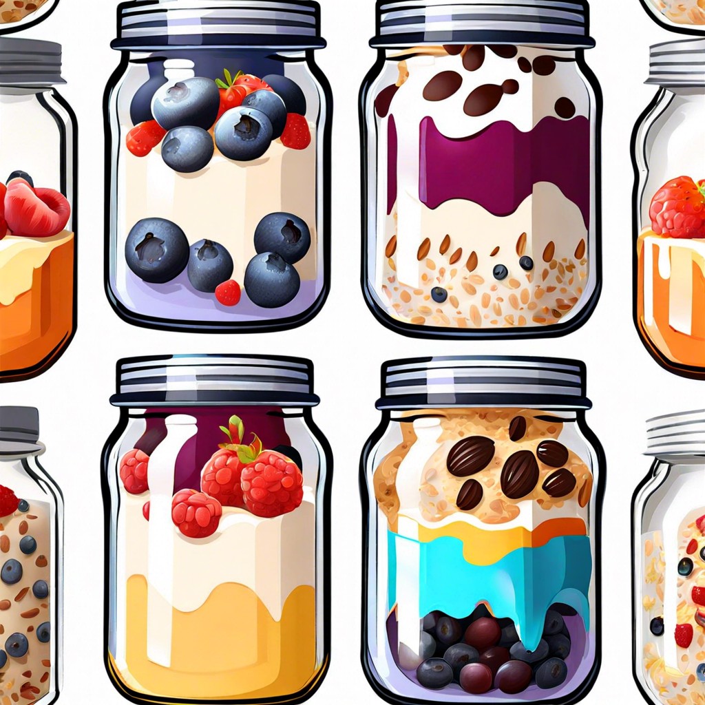 overnight oats jars