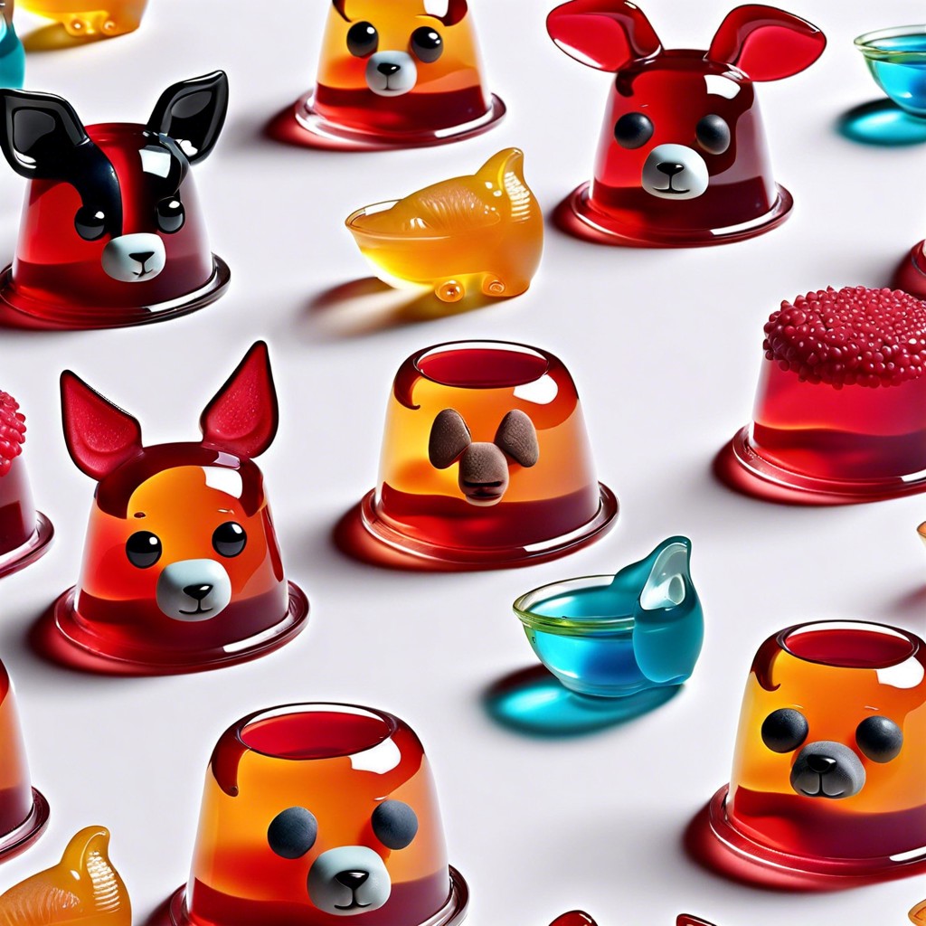 pair of jello cups pair different flavored jello cups as animal pairs