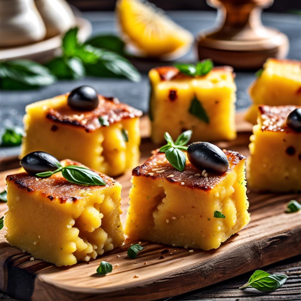 parmesan polenta bites