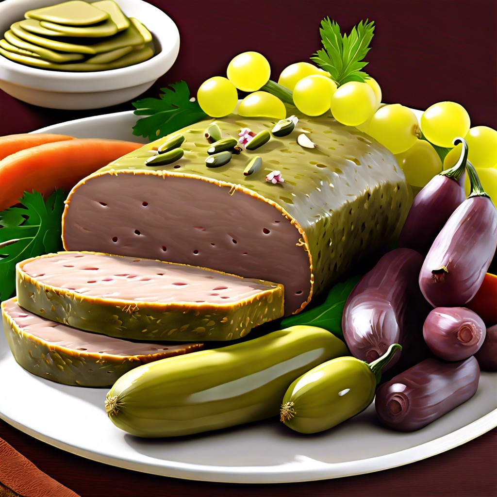 pate and cornichons