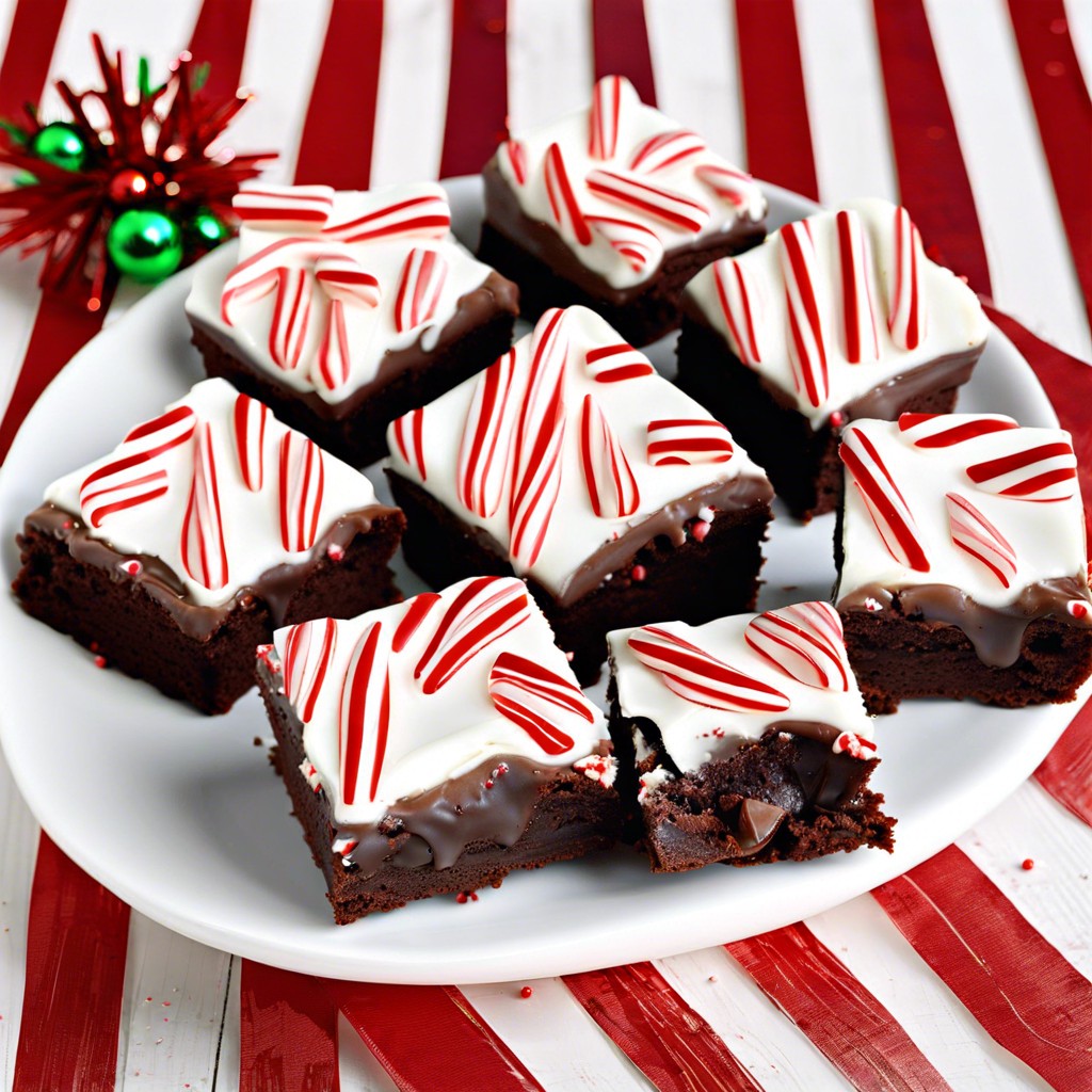 peppermint bark brownies