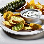 pickle chips with ranch dip