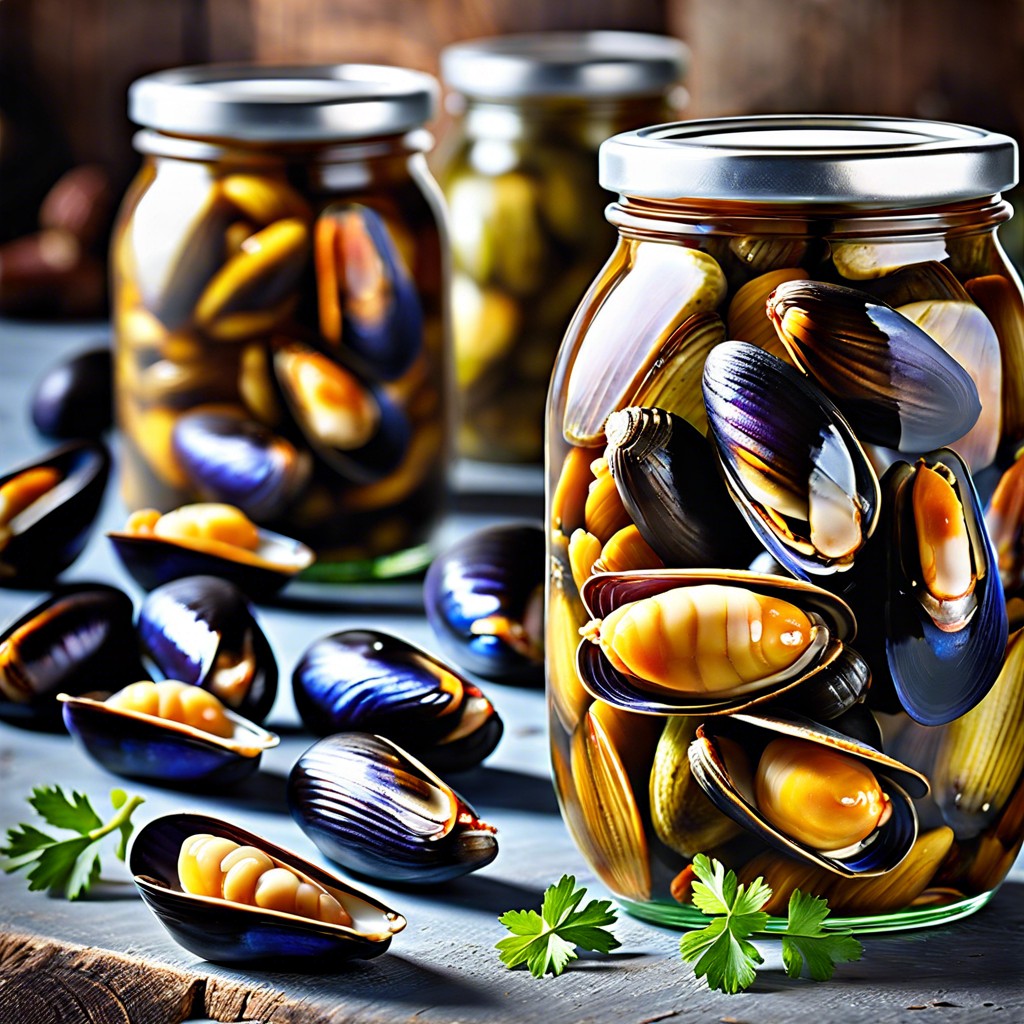 pickled mussels