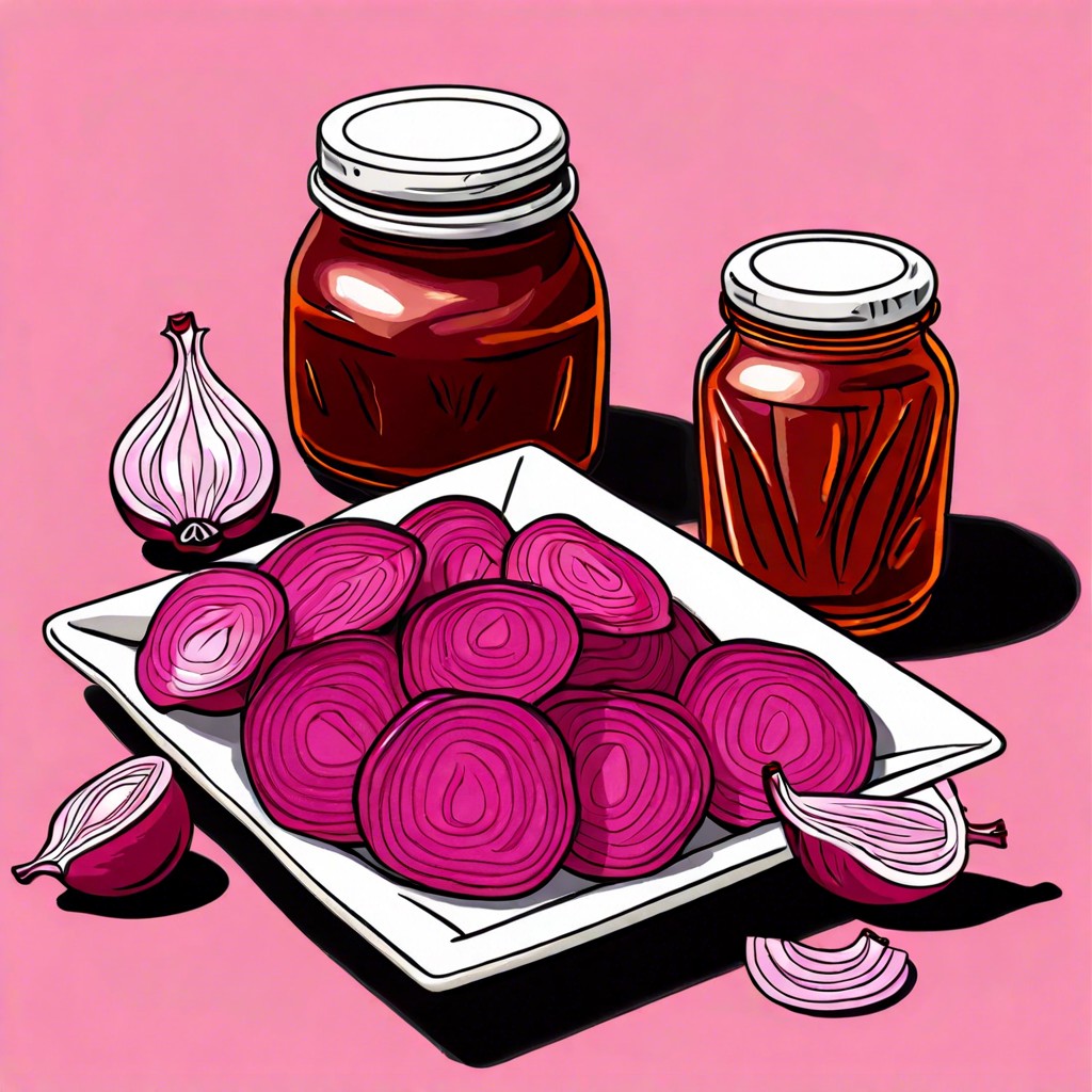 pickled red onions