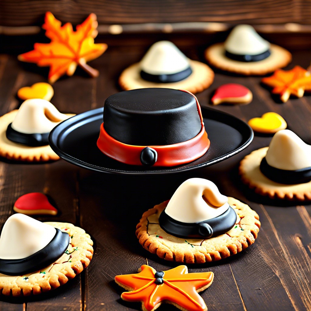 pilgrim hat cookies