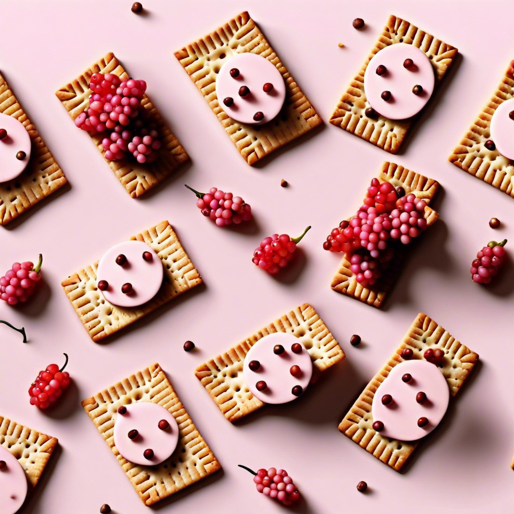 pink peppercorn crackers