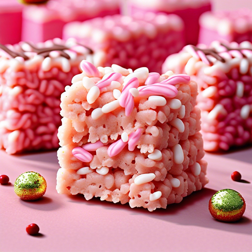 pink rice krispie treats
