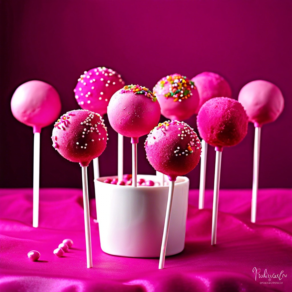 pink velvet cake pops