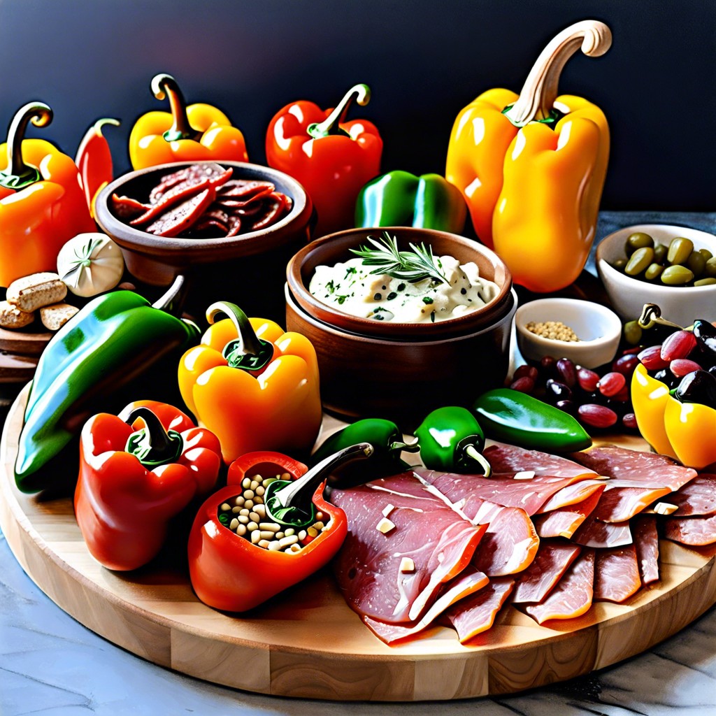 piquillo peppers stuffed with goat cheese