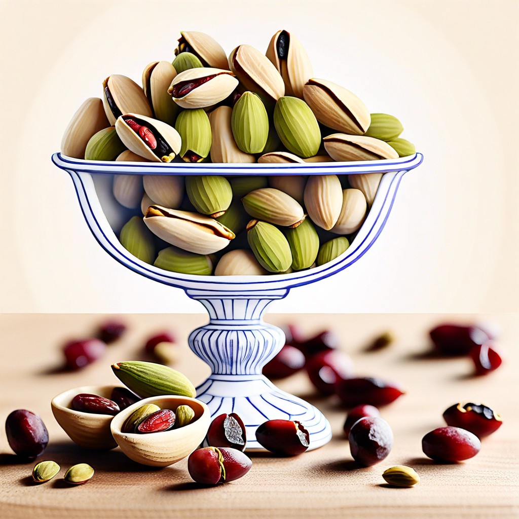 pistachios and dried cranberries