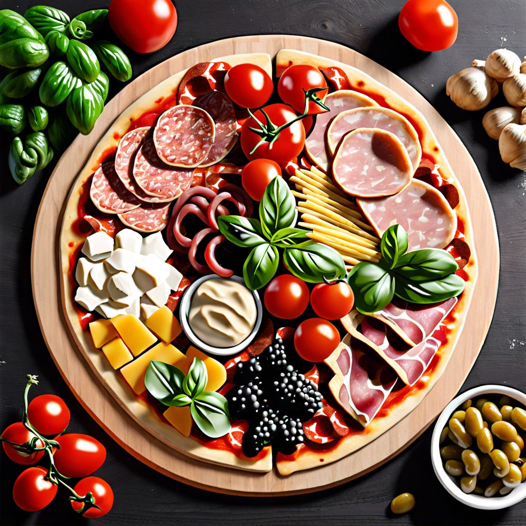 pizza toppings board