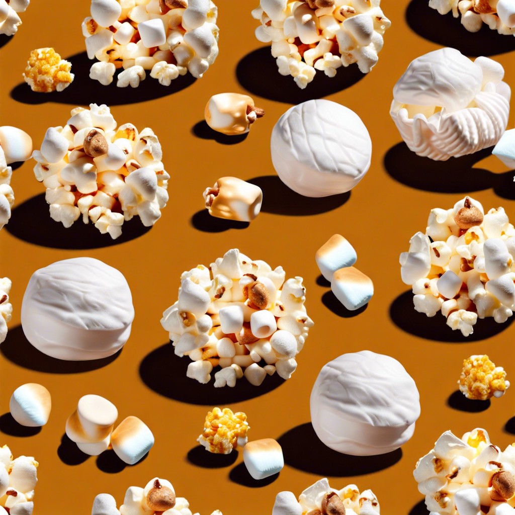 popcorn and marshmallow balls
