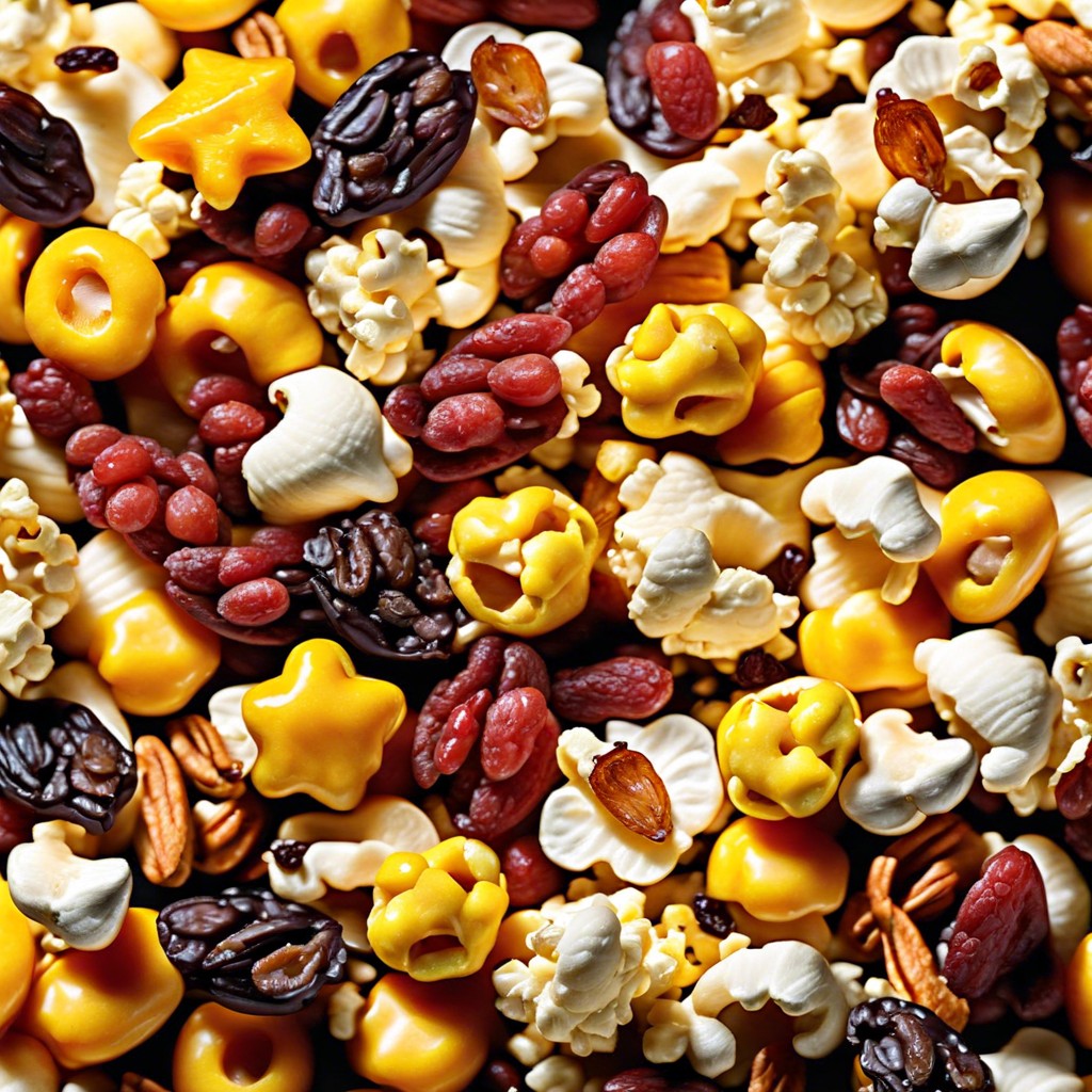 popcorn mix with dried fruits