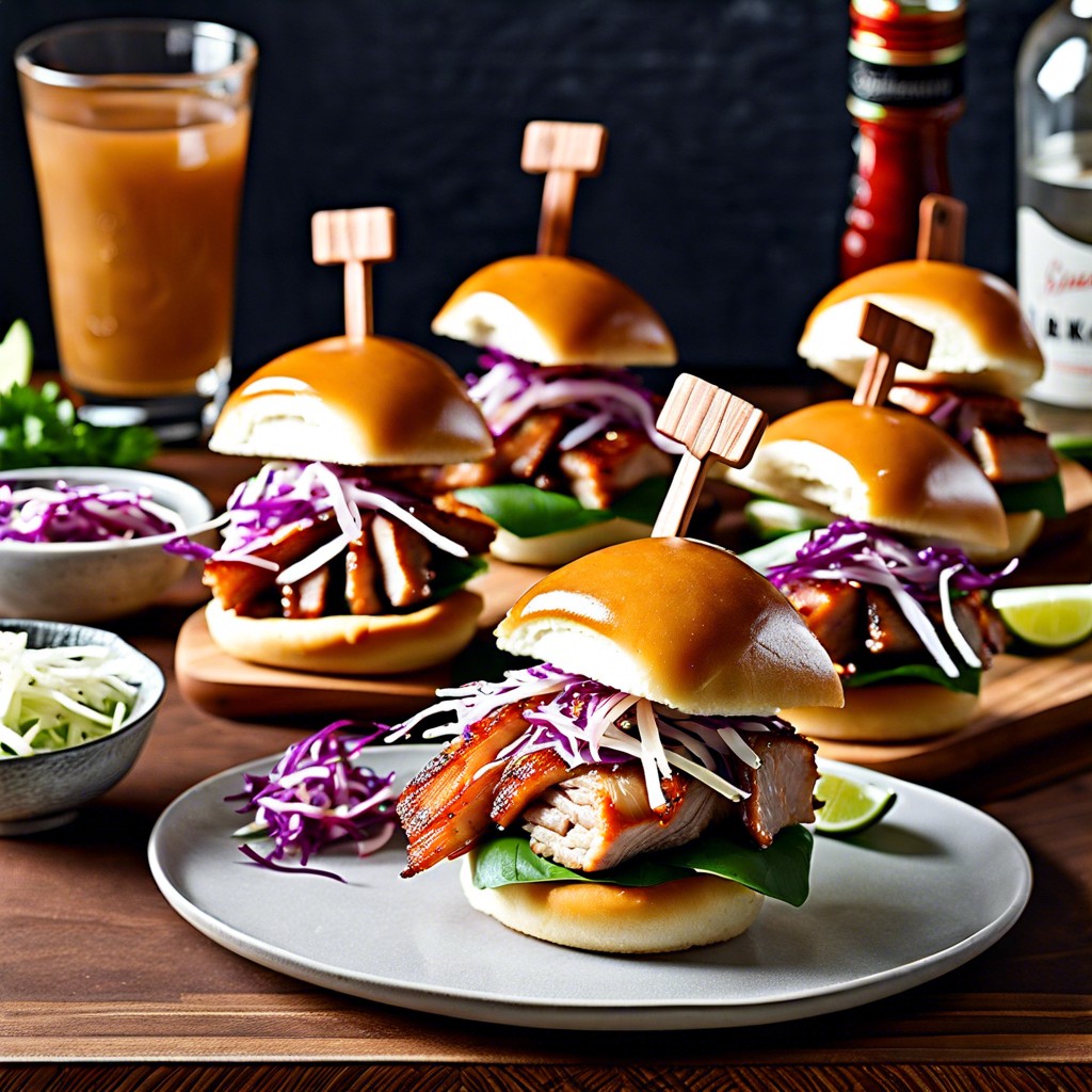 pork belly sliders with spicy slaw