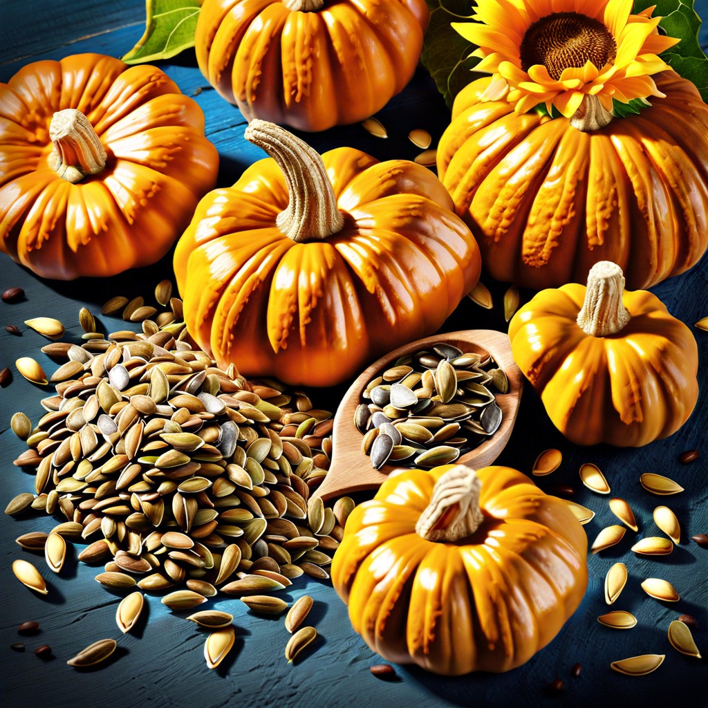 pumpkin seeds and sunflower seeds mix