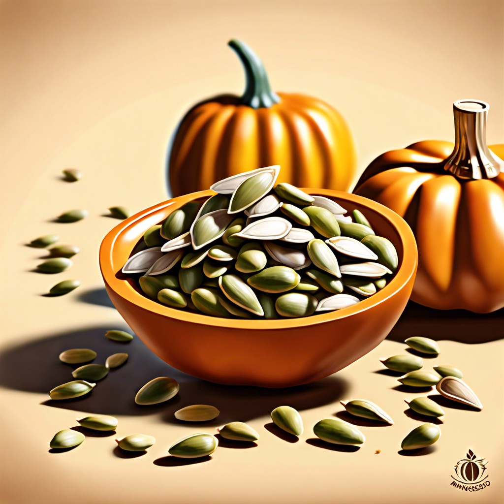 pumpkin seeds with manchego