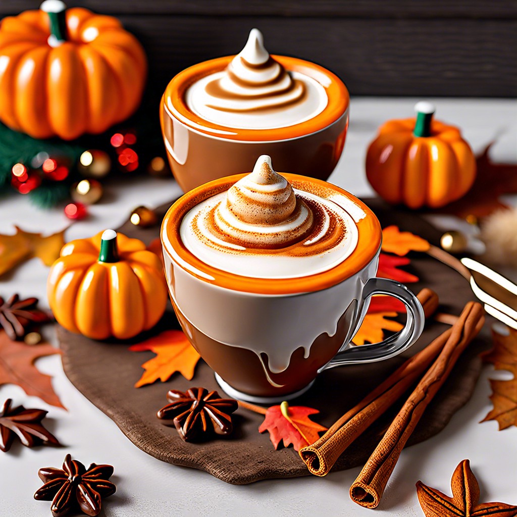 pumpkin spice latte mini cups