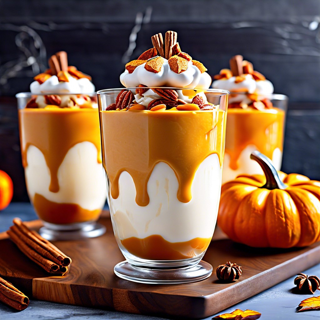 pumpkin spice yogurt parfaits