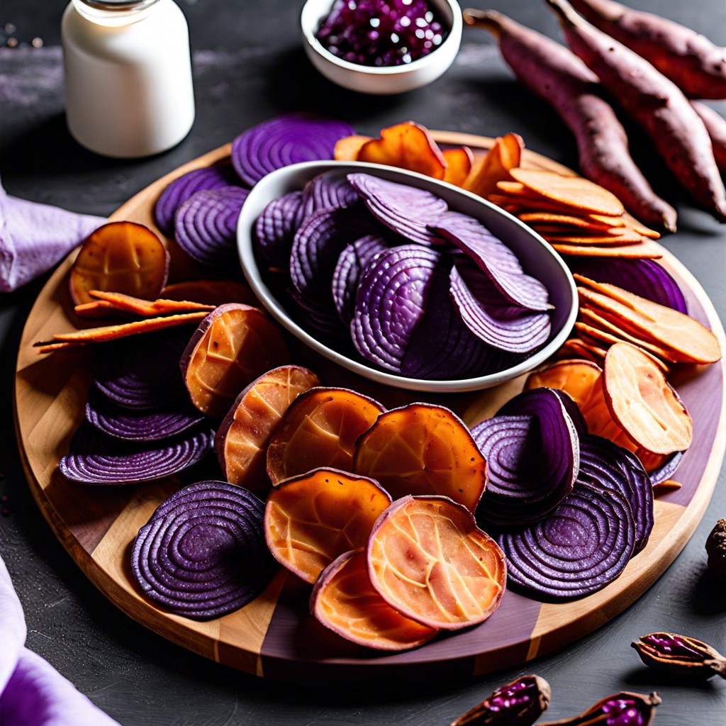 purple sweet potato chips