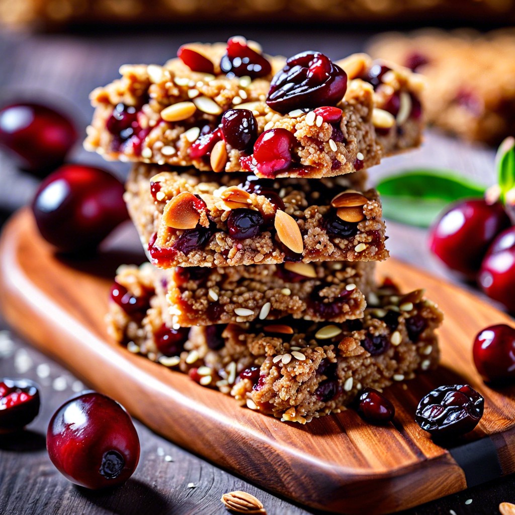 quinoa and cranberry bars