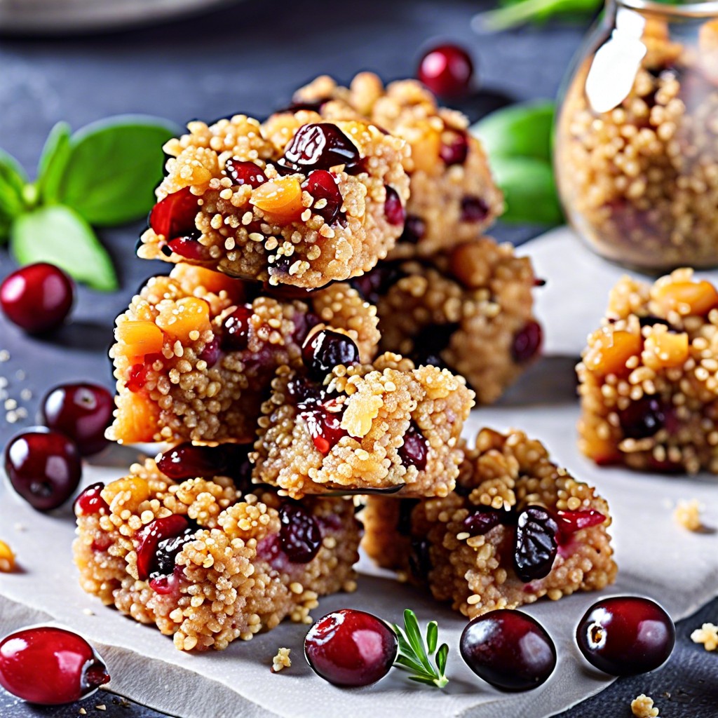 quinoa and cranberry bites