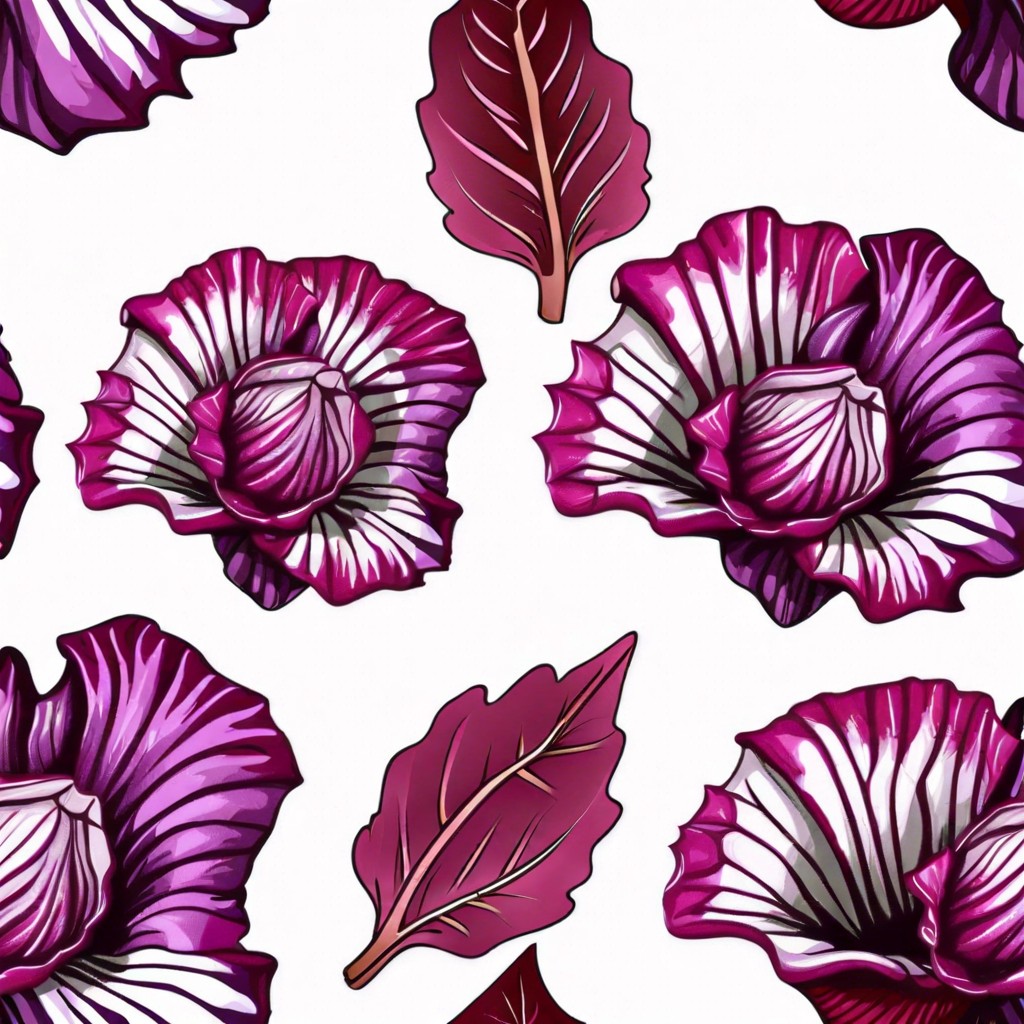 radicchio leaves