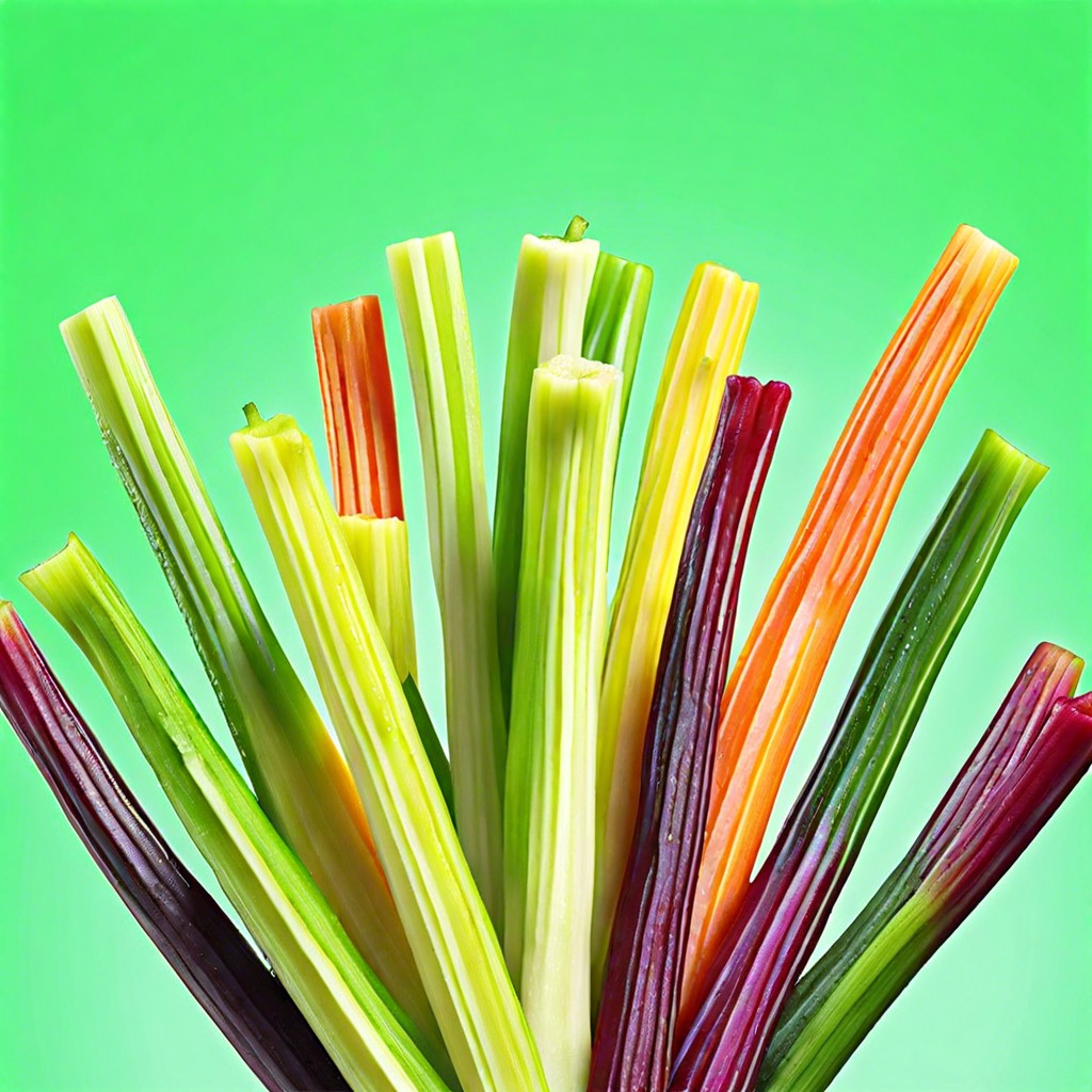 rainbow celery sticks