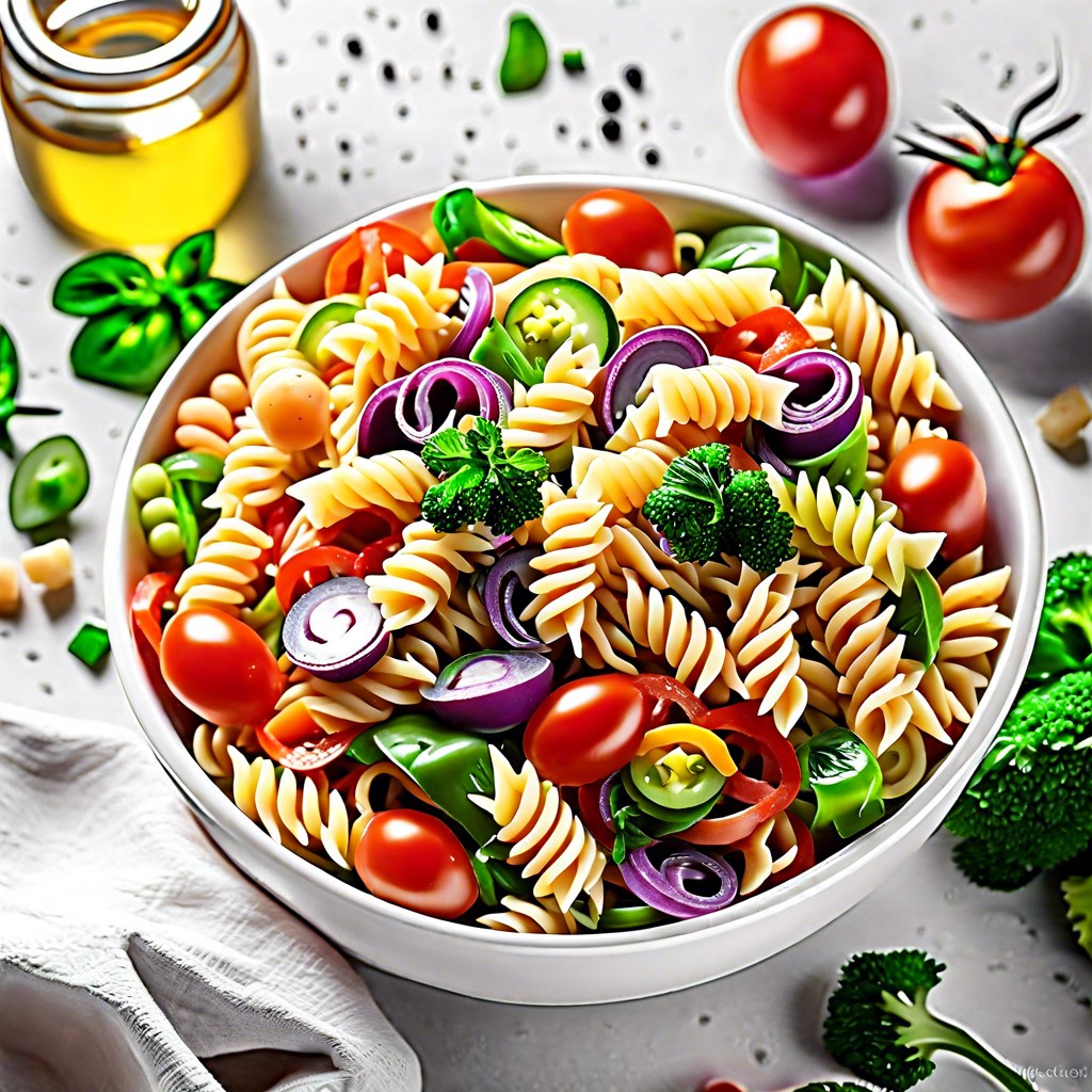 rainbow pasta salad