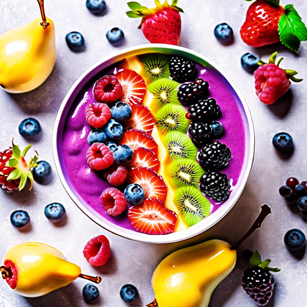 rainbow smoothie bowls