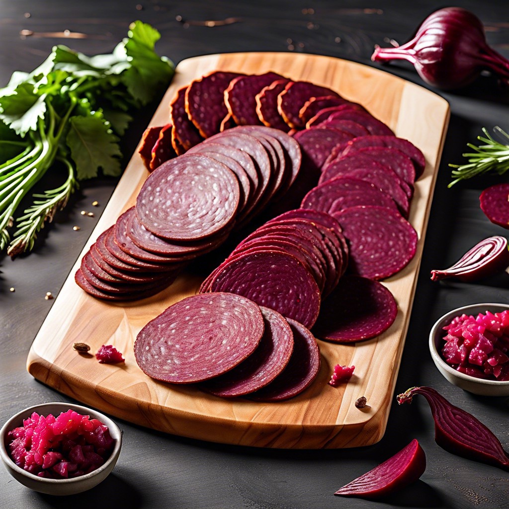 red beet crackers