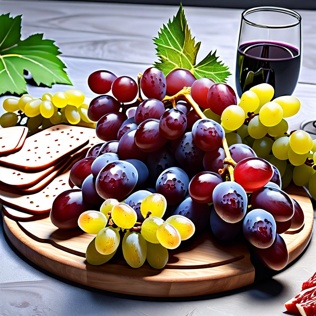 red grapes