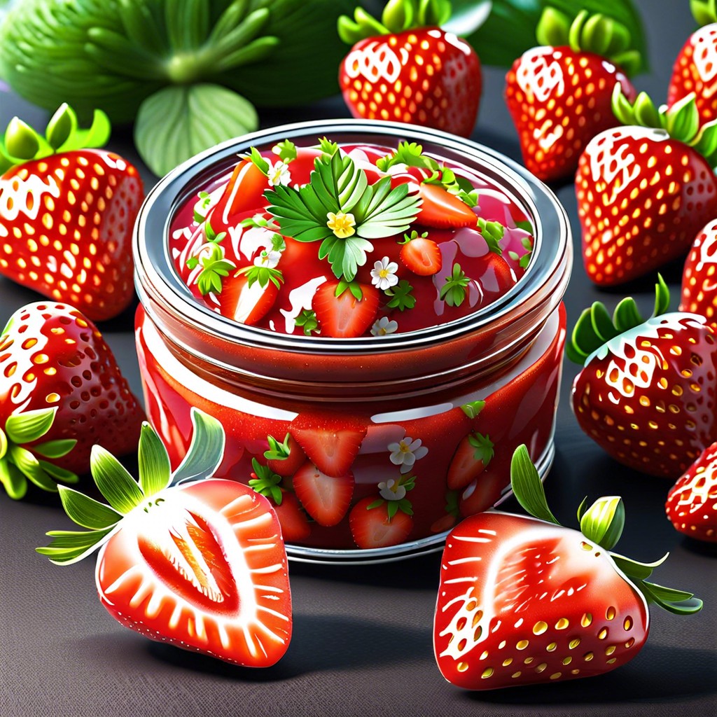 red strawberry salsa