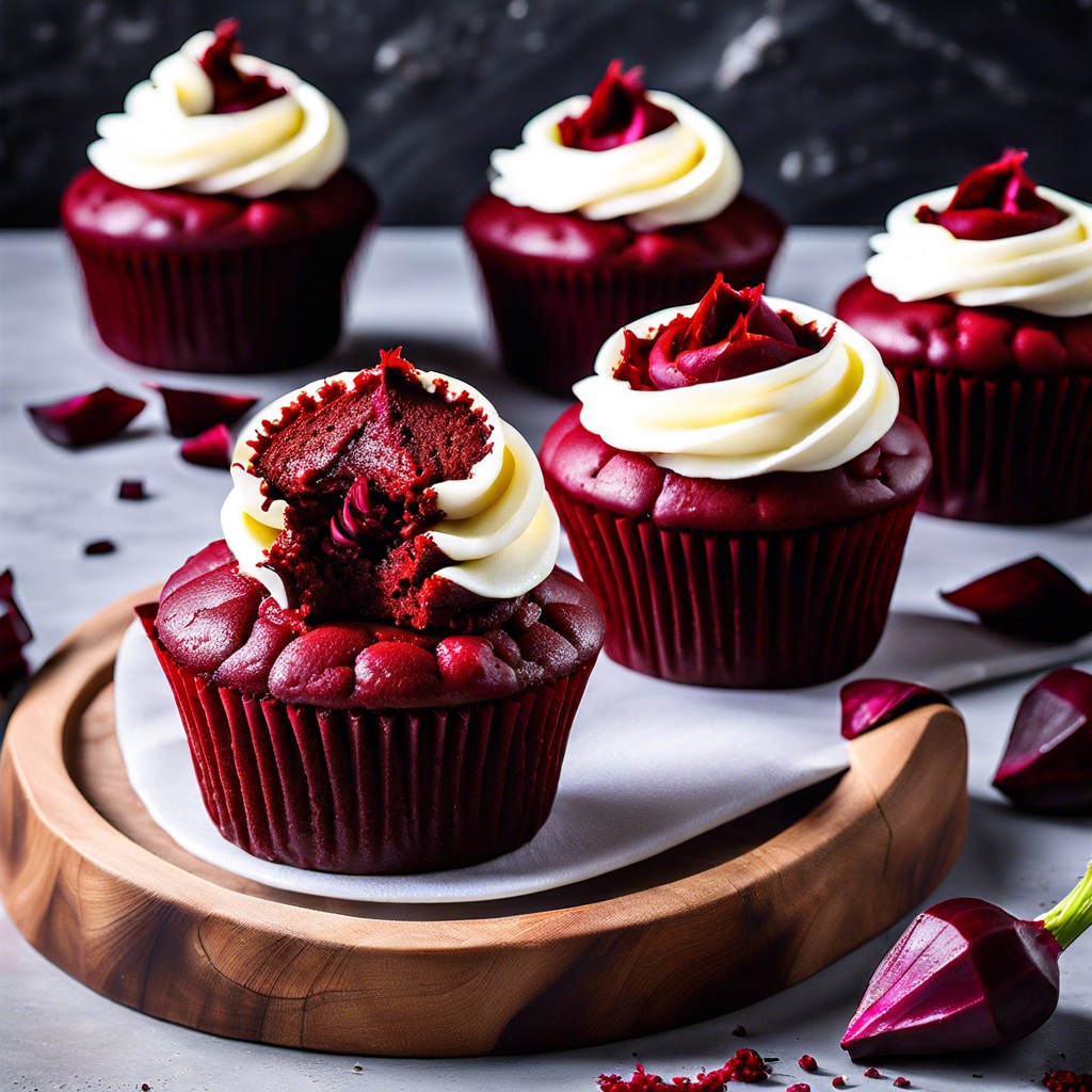 red velvet beet cupcakes