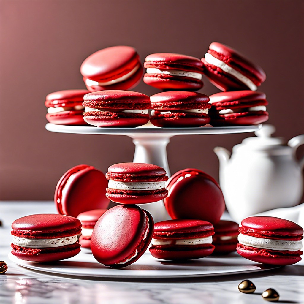 red velvet macarons