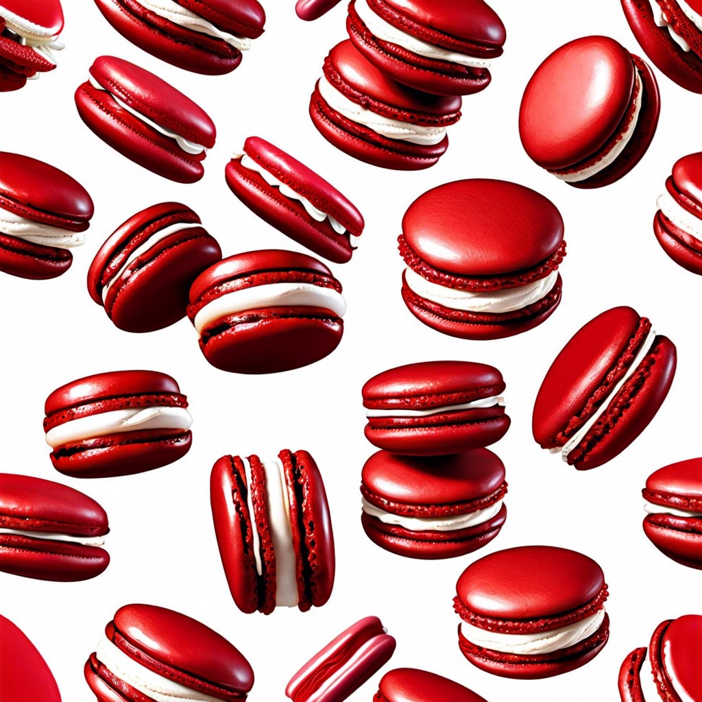 red velvet macarons