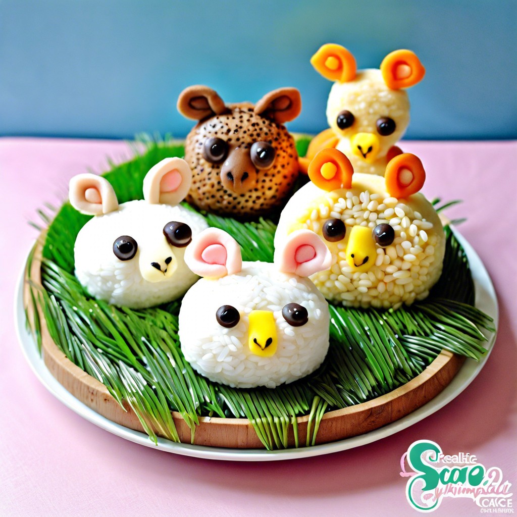 rice cake animals