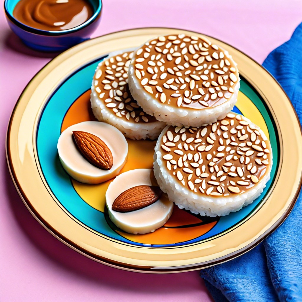 rice cakes with almond butter